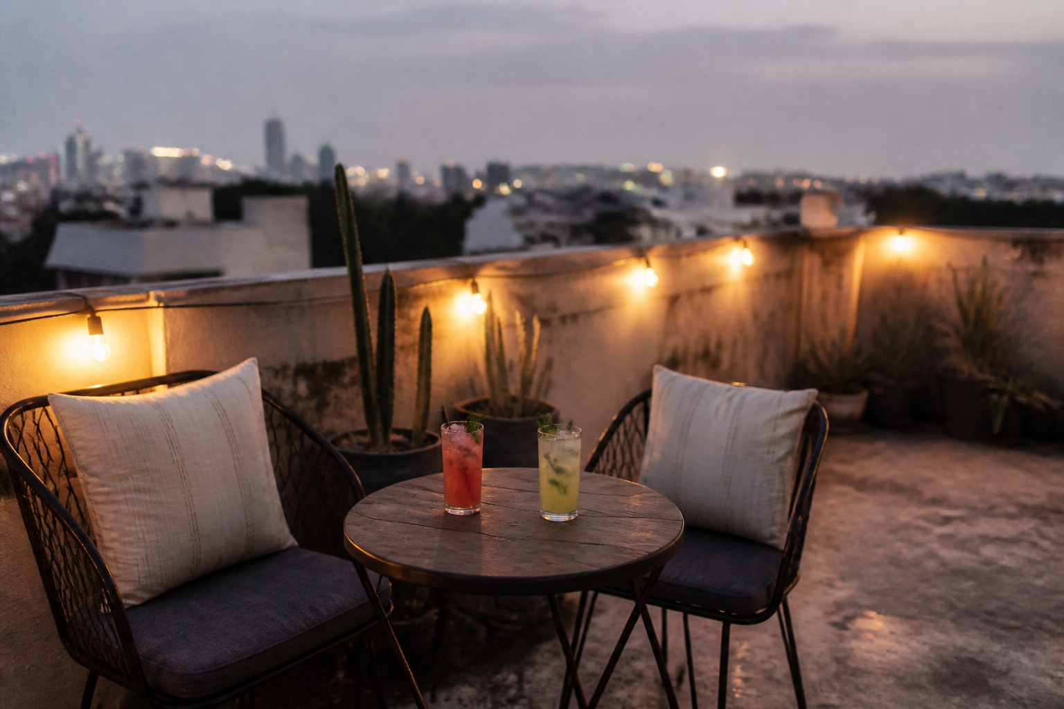 Rooftop hosting setup ready for guests on Spixy